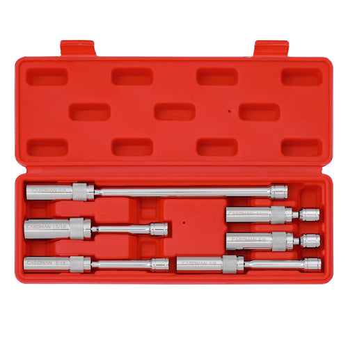 6PCS Magnetic Swivel Spark Plug Socket Set – 3/8" Drive, 9/16", 5/8", 13/16" & 14mm, Thin Wall CR-V Steel